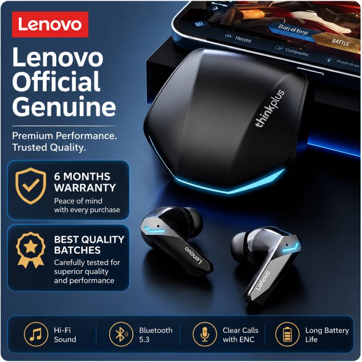 2026 New Original Lenovo GM2PRO Gaming Headset Bluetooth Earphones Low Latency 9D Stereo HiFi LED Display Wireless Headphones GM2 PRO