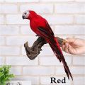 25/35cm Creative Handmade Simulation Parrot Animal Bird Garden Props Decoration Miniature Feather Lawn Doll Ornaments. 