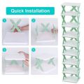 5 Tier Shoe Rack,Adjustable Shoe Rack,Multi Tier Foldable Shoe Organizer Rack Multifunctional Storage Free Standing Shoe Shelf,Multi Tier Shoe Rack Suit for Closet,Hallway Blue.