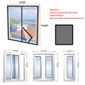 Self-adhesive Zipper Mosquito Net, Anti-mosquito Net Anti-mosquito Window Screen Mosquitera, Mosquito Nets for Windows, Summer,. 