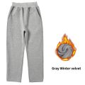 Autumn Winter Kids Teenage Boys Casual Sport Pants Fleece Trousers Jogger Pant for Children Loose Sweatpant Warm Boys Clothes.