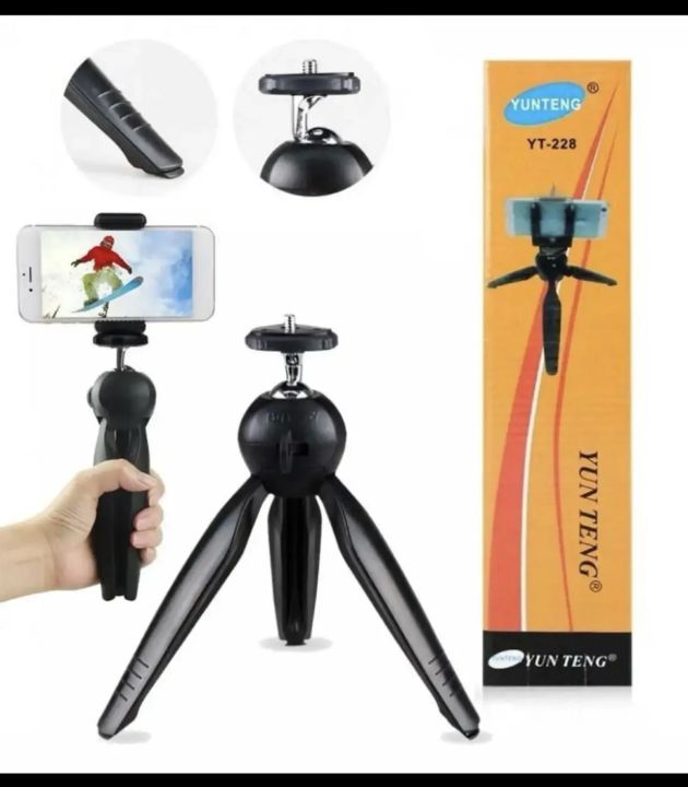 Mini Tripod for Smart Phones with Mobile Mount ,Easy to carry, 360 degree rotation Best Quality tripod for Vloging