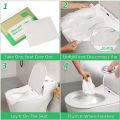 Biodegradable Disposable Toilet Seat Cover Portable Travel Camping Hotel Bathroom Soluble Water Toilet Pad Eco-Friendly.