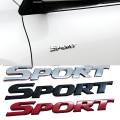 3D Chrome Metal Car Letters Logo SPORT Emblem Badge Sport Stickers Car Rear Trunk Accessories.