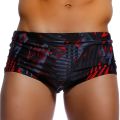 Men's sports flat angle swimming trunks, high elasticity fast drying breathable swimming trunks, essential for beach swimming. 