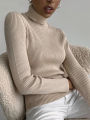 Women Fall Turtleneck Sweater Knitted Soft Pullovers Cashmere Jumpers Basic Soft Sweaters Female Basic Blouse New.