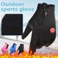 Winter Warm Cycling Gloves Bicycle Warm Touchscreen Full Finger Glove Waterproof Outdoor Bike Skiing Fishing Motorcycle Riding. 