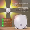 Smart RGB Gradient Night Light Magnetic Motion Sensor Rechargeable Wall Lamp for Bedroom Bathroom Closet Garden Home Decor. 