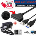 Sata to USB3.0 cable can plug all sizes of SATA HDD to remove the data to use a power adapter.. 