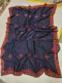 Balochi chadar four sided embroidered with full handmade work in multi thread with mirrors. 