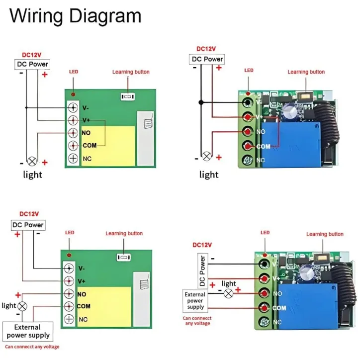 433Mhz%20Universal%20Wireless%20Remote%20Control%20Switch%20DC%2012V%201CH%20Relay%20Receiver%20Module%20RF%20Transmitter%20Momentary%20Toggle%20Latch%20for%20Gate%20-%20Image%205