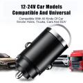 100W Car Charger Type USB C Dual Port Fast Charging For iPhone    Pull Ring Socket Cigarette  Charger. 