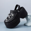 Women's Diy Clogs Clogs Slippers Woman Garden Shoes Beach Sandals Non Slip Summer Chain High Quality Platform Slides  Fashion. 