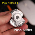Fun 3-In-1 Game EDC Fidget Toys Personalized Skeleton Ghost Fidget Spinner Alloy Fidget Slider Stress Release Toy Sound Coin Toy.