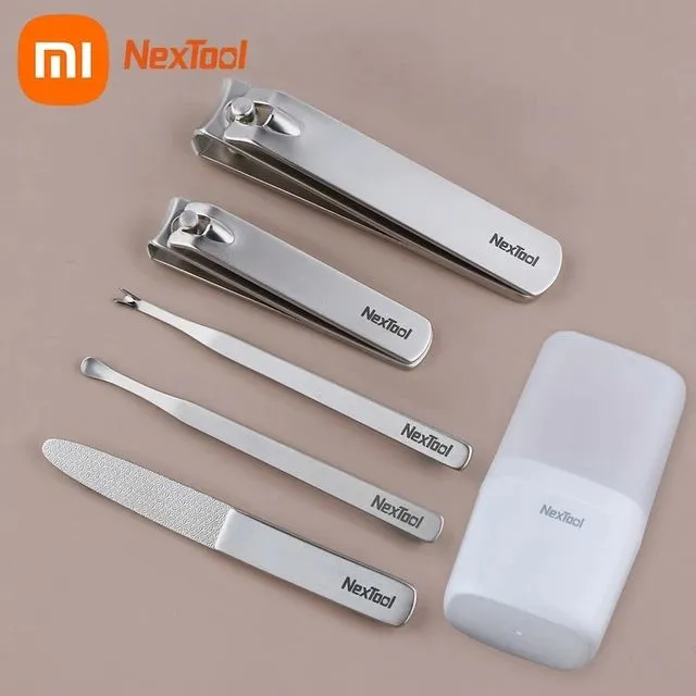 Xiaomi%20Nextool%20Nail%20Clipper%20Set%20Nail%20Stainless%20Steel%20Dead%20Skin%20Push%20Ear%20Scoop%20Nail%20File%20with%20Storage%20Box%20Manicure%20Beauty%20Tools%20%7C%206%20Months%20warranty%20by%20TRONZZ%20-%20Image%202
