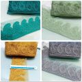 FASHION! 1 GAZ ( YARDS) FANCY LACE FOR CLOTHES/PATCH LACE FOR WOMEN CLOTHES/4.5 inch width. 