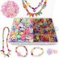 Girls DIY Bead Set Jewelry Making Kit for Kids Girl Pearl Beads for Bracelets Rings Necklaces Creativity Kits Art Craft. 