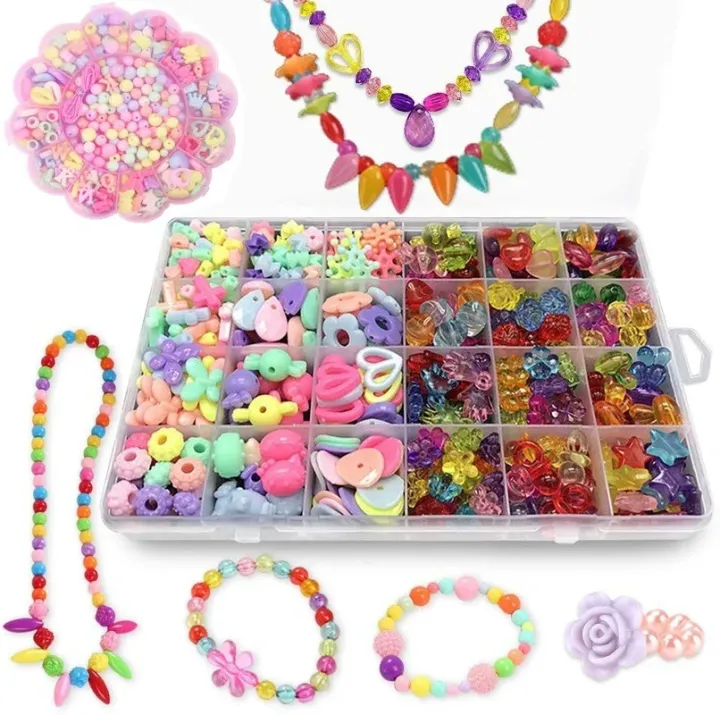 Girls%20DIY%20Bead%20Set%20Jewelry%20Making%20Kit%20for%20Kids%20Girl%20Pearl%20Beads%20for%20Bracelets%20Rings%20Necklaces%20Creativity%20Kits%20Art%20Craft%20-%20Image%203
