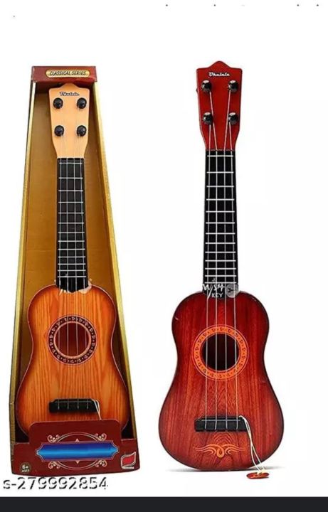 Mayank & Company Small 4 String Classical & Musical Mini Guitar Instrument Learning Toys for Kids//Acoustic Guitar Toy