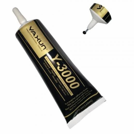 Yaxun Y-3000 110ml Glue Multipurpose Adhesive Black Glue Sealant Clear Fabric, Mobile Phone Screen Repair, DIY Jewelry, Art and Resin Crafts, Bag Decoration