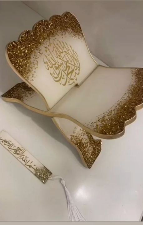 customized resin Quran holder with bookmark