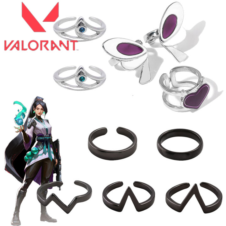 Ring Volarant Game VALORANT Ring Game Characters Clove Alloy Opening Adjustable Dusk ...