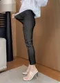 350,000 like hot sale AB skinny black 9 points stretch pants for women-clothing, girl clothing, women jeans, Lady shorts jeans. 