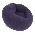 1Pc Inflatable Lounge Chair Sofa Flocking PVC Portable Folding Blow Up Sofa for Living Room Bedroom Balcony Office Travel. 
