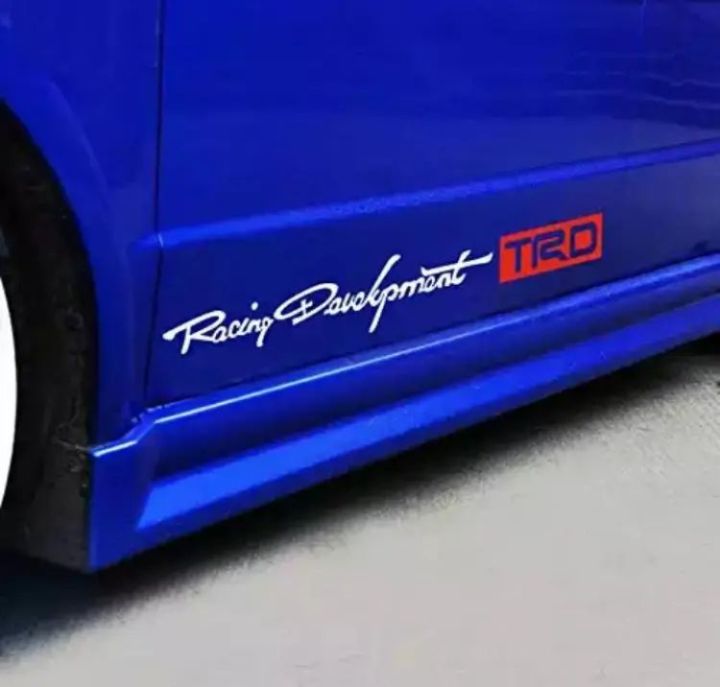 Rtrd Sticker Under Development Racing 2PCS TRD Car Racing Development Sticker Decals for All cars Racing ...