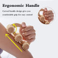 Handheld Massage Roller for Sore Muscle, Wood Therapy Massage Tools, Wooden Fascia Roller for Deep Tissue, Lymphatic Drainage. 