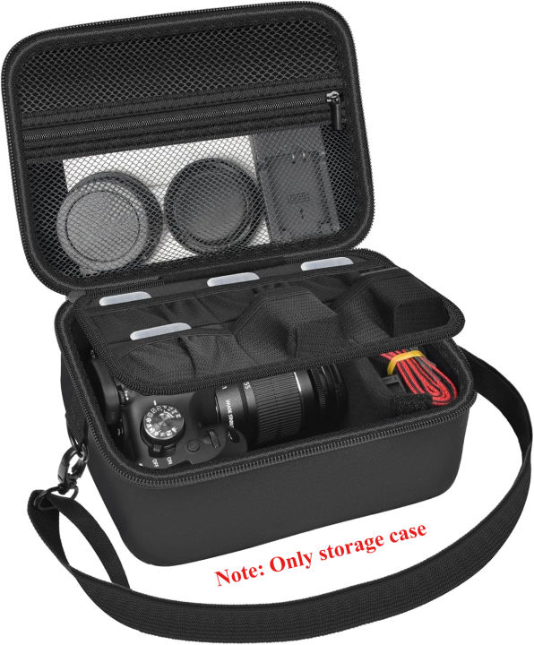(Case only) Digital Camera Case Compatible with Canon EOS Rebel T7/ 90D/ 4000D/ T100 DSLR Cameras, Also for Sony Alpha a6400