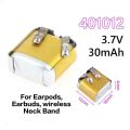 Original Replacement 30mah 3.7v Battery for Bluetooth handsfree,TWS Bluetooth Ear Buds,Earpod 30 mah 3.7v Tiny Battery. 