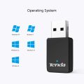 Tenda U9 11AC USB Wifi Adapter-Dual Band 2.4/5G AC650 Wireless Network Card,Supports Windows 11/10/8.1/8/7/XP. 