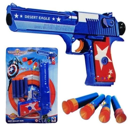 Captain America Soft Bullets Toy Gunn Foam Darts Shooting Toy Small size