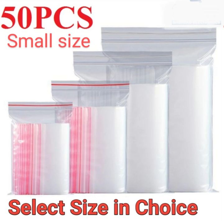 50PCS%20Reusealable%20Clear%20Zip%20Lock%20Plastic%20Bag%20multiple%20sizes%20to%20choose%20from%20small%205%20sizes%20-%20Image%203