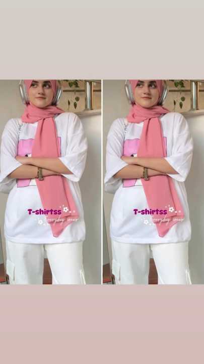 cargo trousers with drop shoulders t shirt