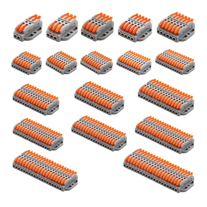 1PC Wire Connector 2-30 Pins Fast Universal Compact Conductor Wiring ...