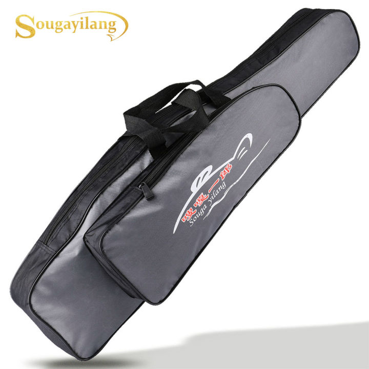 Sougayilang Fishing Bag Single Layer Portable Fishing Rod Bag Outdoor Storage Tool Kit for Fishing