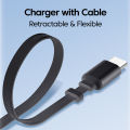 120W Super Fast Charge Type C USB Phone Charger With Telescopic Retractable USB C Cable For Iphone 16 15 Samsung Laptop.