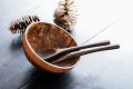 Natural Hand made kithul wood fork and spoon and coconut wood fork and spoon. 