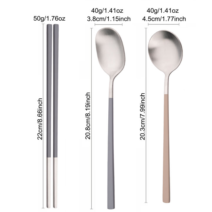 2/8Pcs%20Silver%20Dinnerware%20Set%20Western%20Stainless%20Steel%20Cutlery%20Dinner%20Spoon%20Sushi%20Chopsticks%20Flatware%20Party%20Kitchen%20Tableware%20-%20Image%203