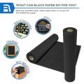 1 Roll Of Black Kraft And Craft Paper 30CM*10M Wall Art, Easel Paper, Non-Fading Bulletin Board Paper, Wrapping Paper.