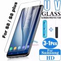 UV Liquid Full Glue Tempered Glass For Samsung Galaxy S8 / S8 Plus.