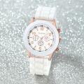 6pcs Women's Watch Fashion Casual Pointer Quartz Watch and Necklace Bracelet Ring Earrings Set. 