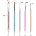 5Pc Nails Art Dotting Pen Acrylic Drawing Liner Supplies Brush Rhinestone Gems Picker UV Gel Painting Manicure Accessoires Tools. 