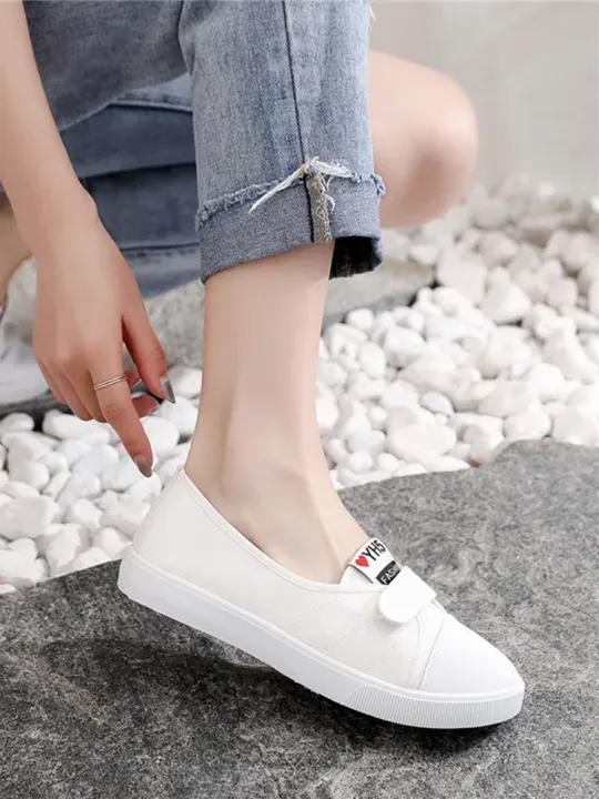 women%20cute%20sweet%20round%20toe%20comfort%20anti%20skid%20student%20school%20shoes%20lady%20casual%20black%20spring%20flats%20fashion%20white%20cool%20shoes%20b552%20-%20Image%205