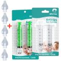 20ML Baby Nasal Syringe Set with 5 Silicone Heads Baby Nasal Aspirator Qucik Syringe Nose Cleaner Rinsing Tools for Infant Kids. 