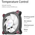 Aigo Z12 Computer Case Fan Reverse Ventoinha PC 120mm Rgb Fan Cooler 4pin PWM CPU Cooling Fan 3pin5v Argb 12cm Ventilador. 