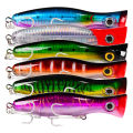 PRO BEROS Big Popper Wobbler Fishing Lure Floating Bait 43g Topwater Lure Whopper Saltwater Lures Isca Artificial Pike Tackle. 