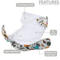 Cute Cartoon Baby Waterproof & Leak-Proof Diaper, (Reuseable diapers water proof for kids, Reuseable diapers for babies, Reuseable diaper Reuseable diapers washable, Reuseable diapers with liner, Reuseable diapers for adults, Reuseable diapers for 3 years. 